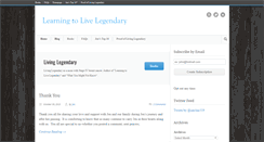 Desktop Screenshot of livinglegendary.org
