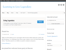 Tablet Screenshot of livinglegendary.org
